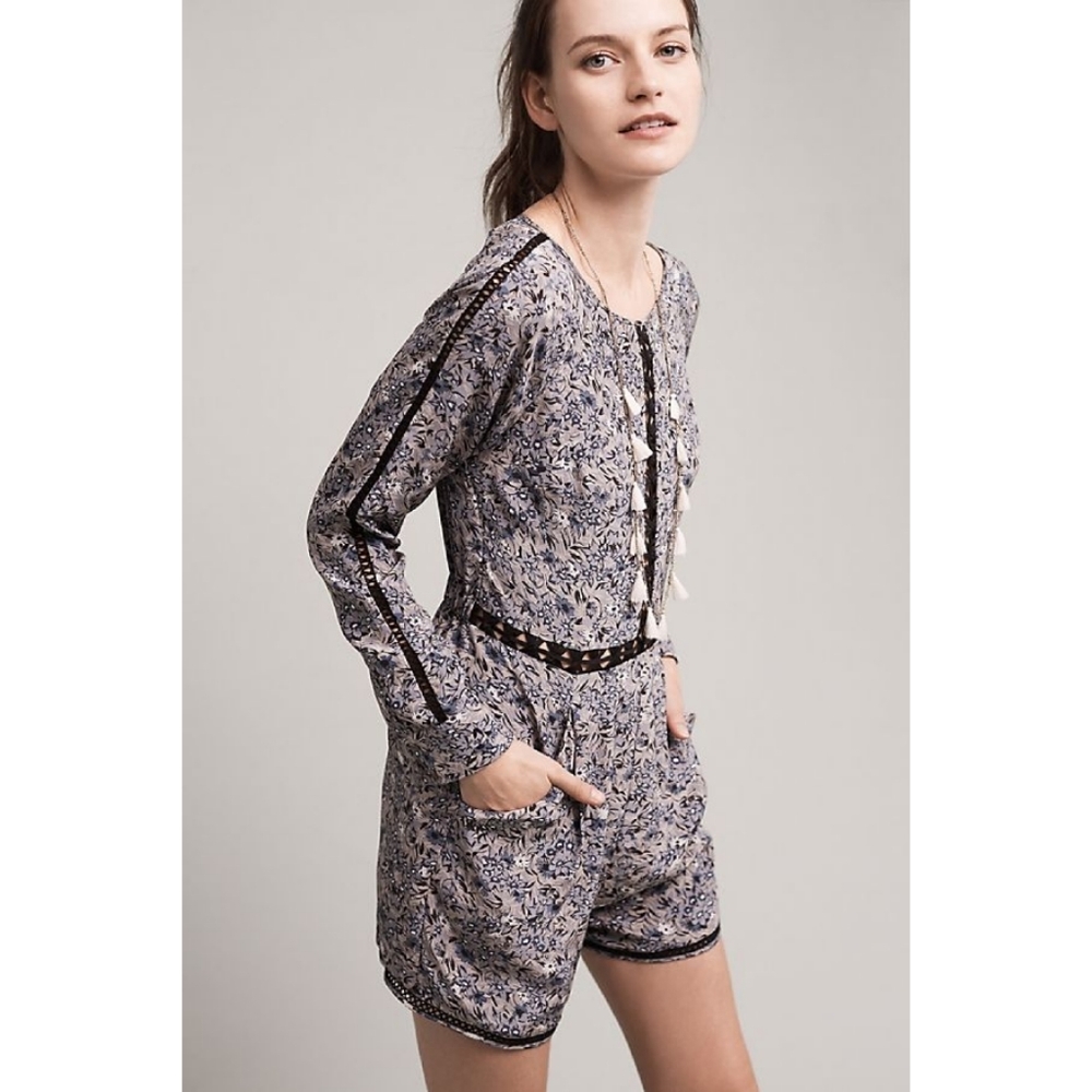 Anthropologie Hettie Lace Romper by Ranna Gill. Size 6.